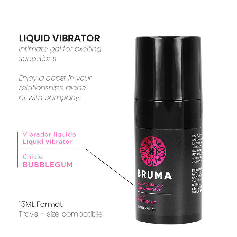 BRUMA - VIBRATEUR LIQUIDE ULTRA GLISSANT BUBBLEGUM 15 ML