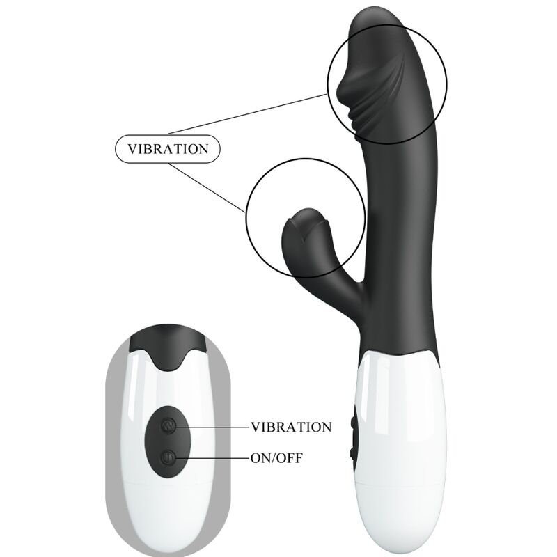 PRETTY LOVE - VIBRATEUR SNAPPY G-SPOT NOIR