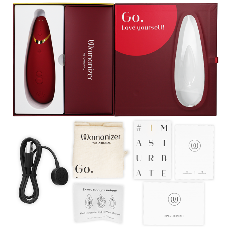 WOMANIZER - STIMULATEUR CLITORAL PREMIUM 2 BORDEAUX