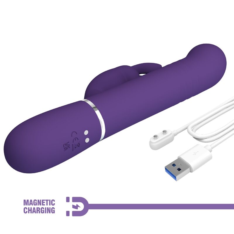 PRETTY LOVE - COALE VIBRATEUR RABBIT 4 EN 1 VIOLET