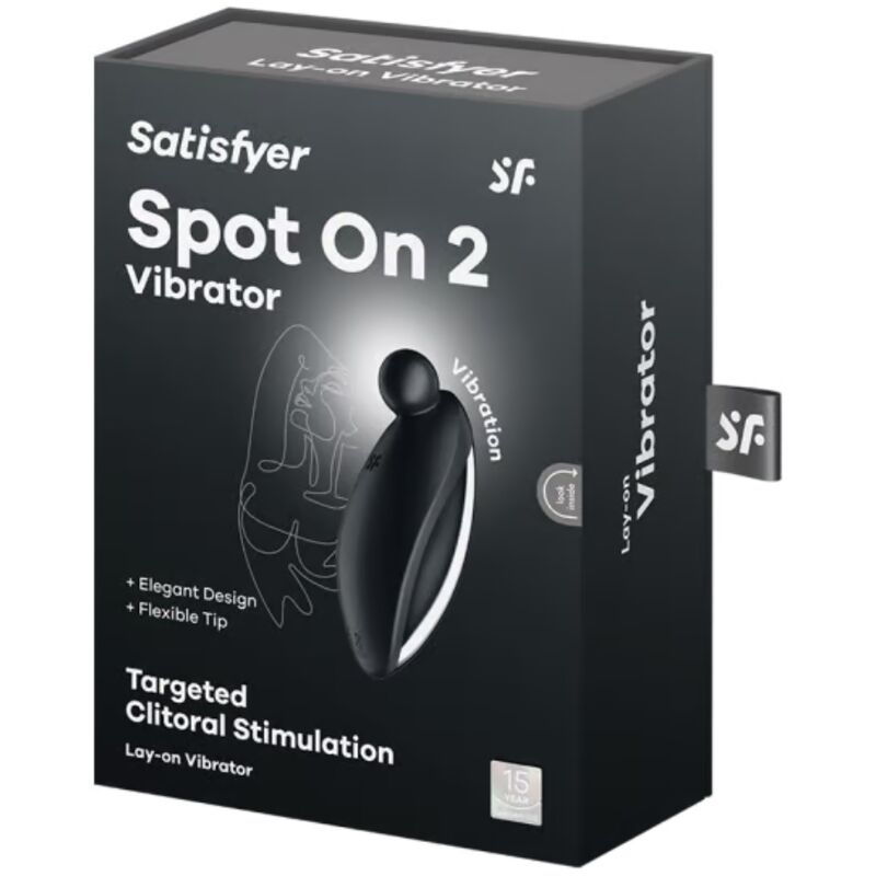 SATISFYER - SPOT ON 2 VIBRATEUR LAY-ON NOIR