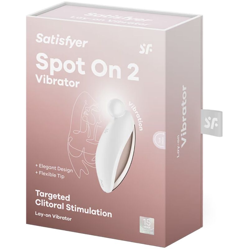 SATISFYER - SPOT ON 2 VIBRATEUR LAY-ON BLANC