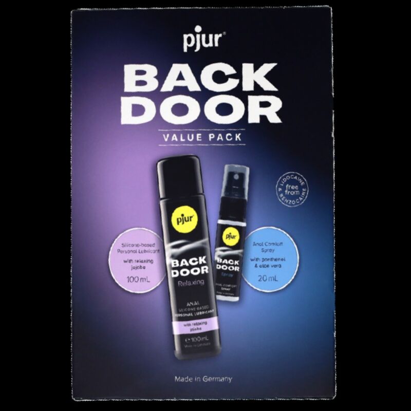 PJUR - BACK DOOR ENSEMBLE DE LUBRIFIANT ANAL ET SPRAY