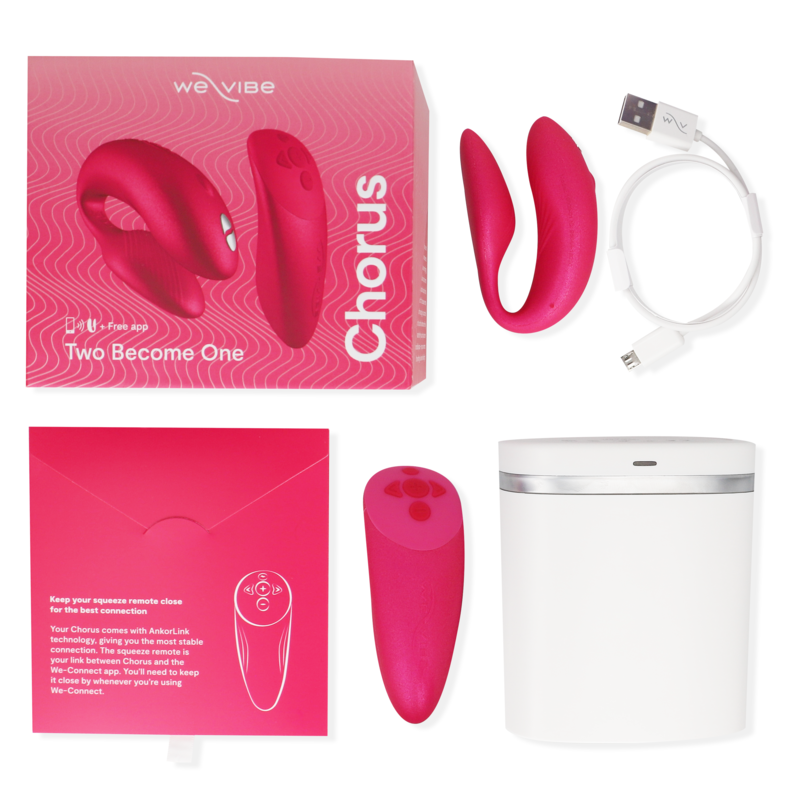 WE-VIBE - VIBRATEUR CHORUS POUR COUPLES AVEC COMMANDE DE SQUEEZE ROSE