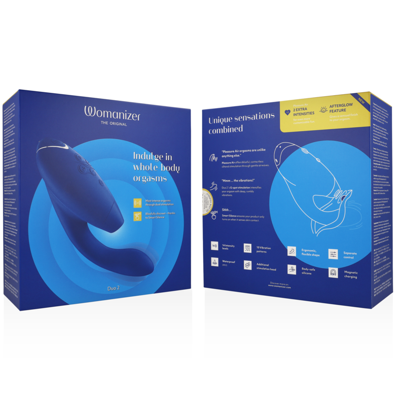 WOMANIZER - DUO 2 STIMULATEUR BLEU