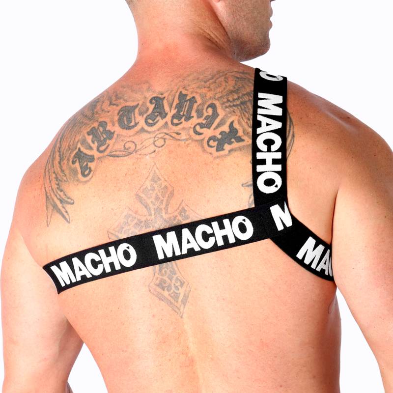 MACHO - HARNAIS ROMAIN BLANC S/M