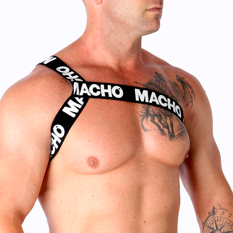 MACHO - HARNAIS ROMAIN BLANC S/M