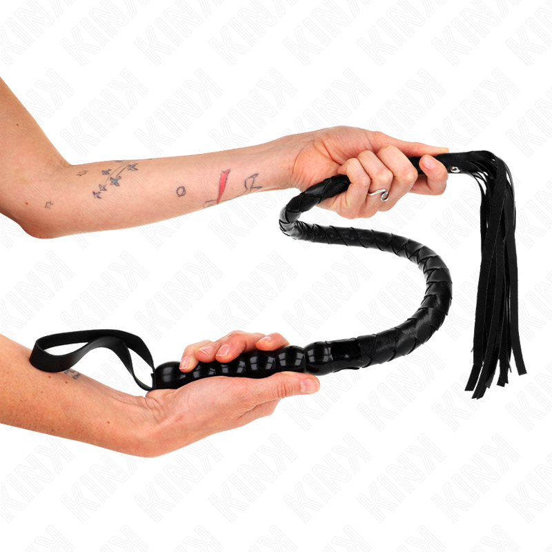 KINK - FOUET SERPENT EN PERLES 80 CM