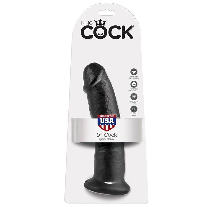 KING COCK - 9 GODE NOIR 22,9 CM