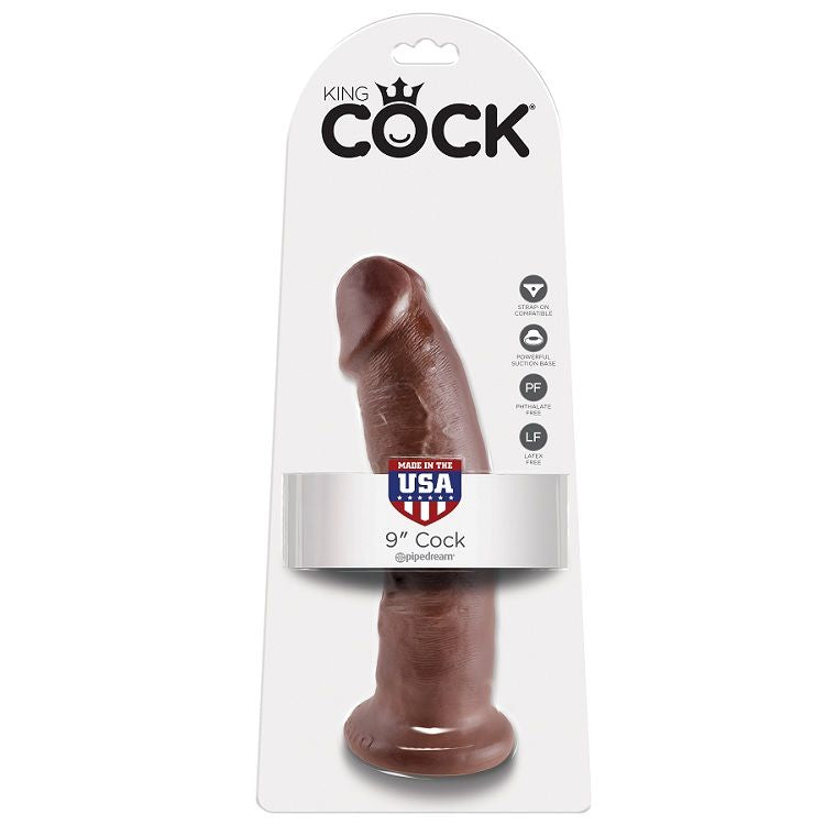 KING COCK - 9 GODES MARRON 22.9 CM