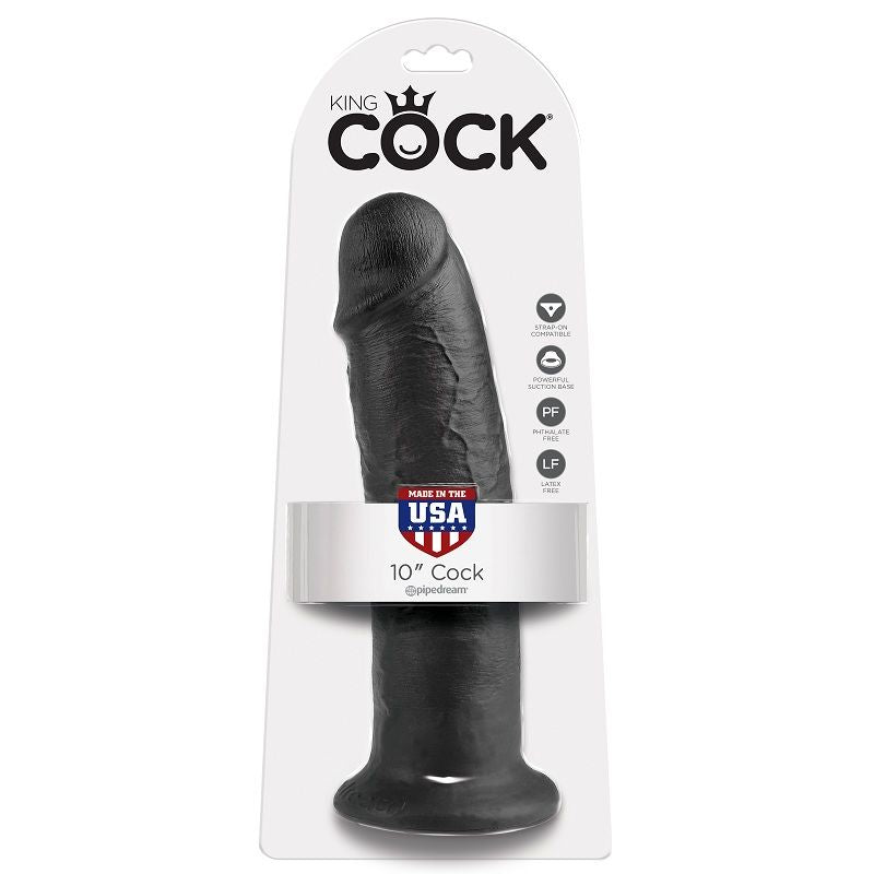 KING COCK - 10 GODE NOIR 25 CM