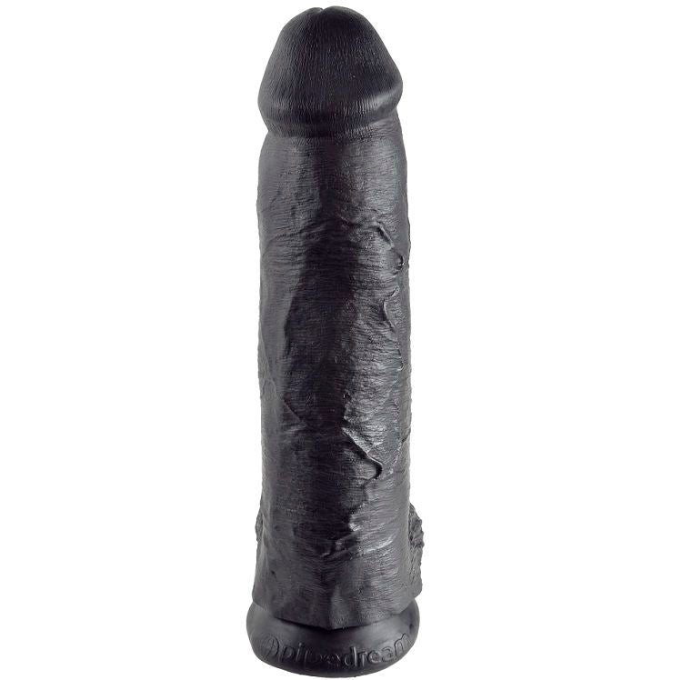 KING COCK - 12 GODE NOIR AVEC BOULES 30.48 CM