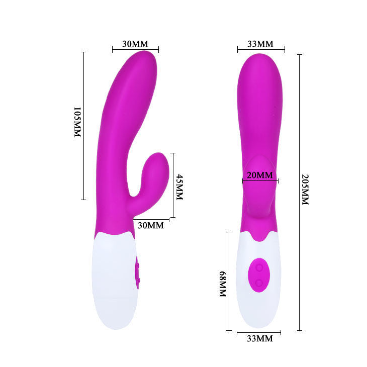 PRETTY LOVE - VIBRATEUR FLIRTATION ALVIS AVEC STIMULATEUR DE CLITORIS