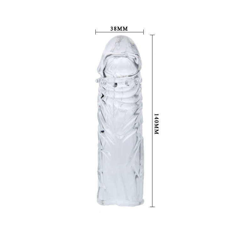 BAILE - COUVERTURE DE PÉNIS EN SILICONE TRANSPARENT 13 CM