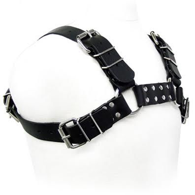 LEATHER BODY - HARNAIS BULL CHIEN NOIR