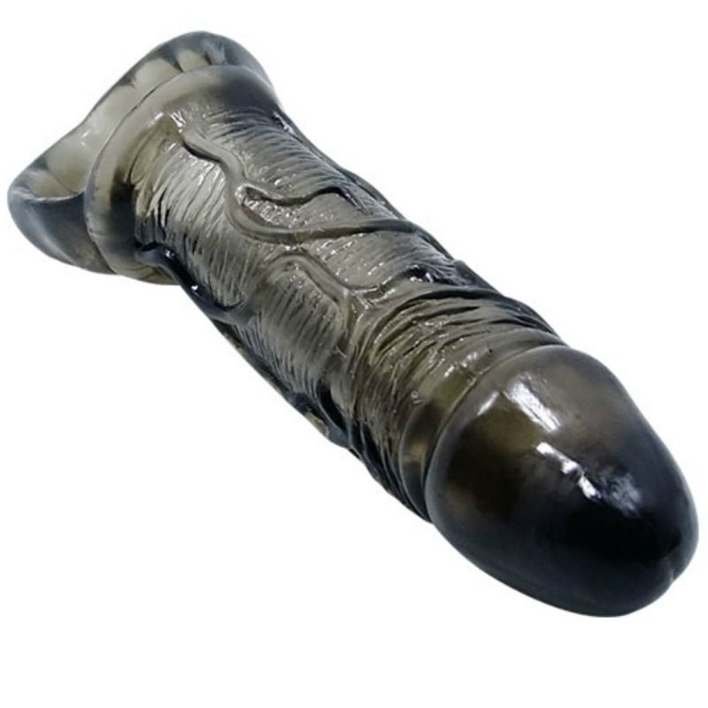 BAILE - GAINE D'EXTENSION DE PÉNIS AVEC SANGLE POUR TESTICULES 11.5 CM