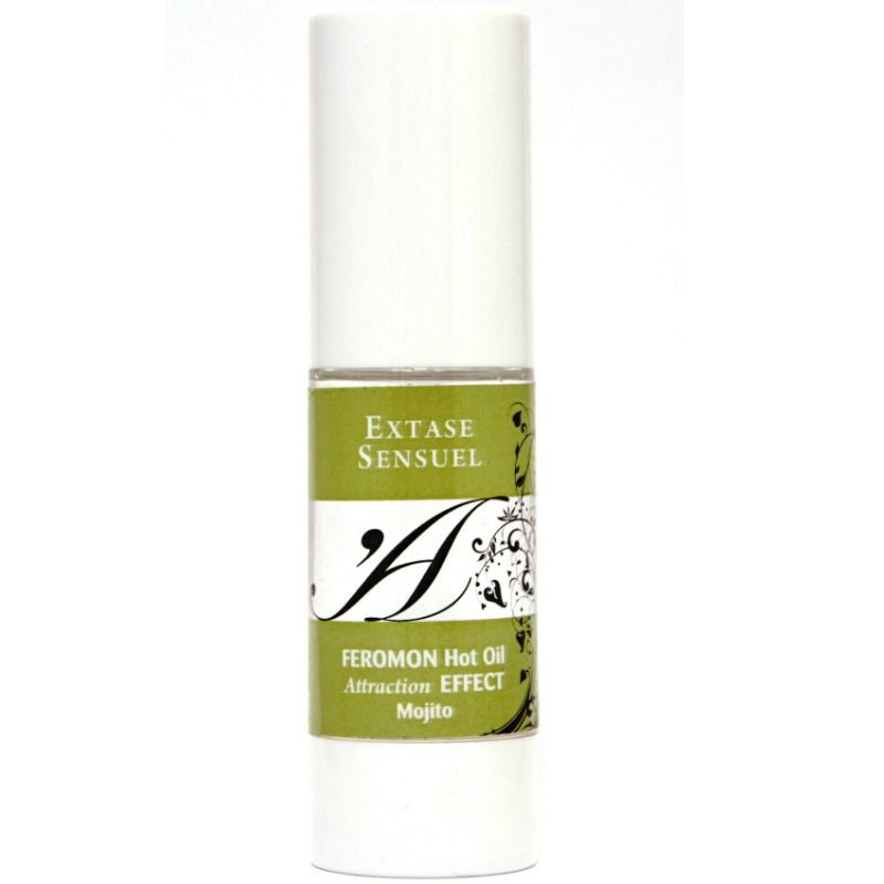 EXTASE SENSUAL - HUILE DE MASSAGE EFFET THERMIQUE AUX PHÉROMONES DE MOJITO 30 ML