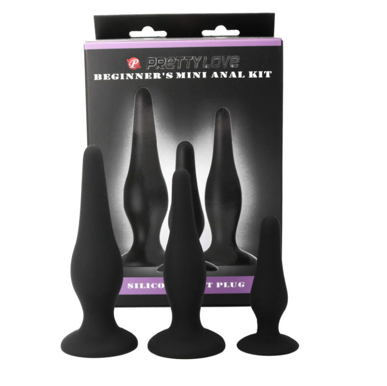 PRETTY LOVE - KIT D'INITIATION EN SILICONE POUR PLUGS ANAL