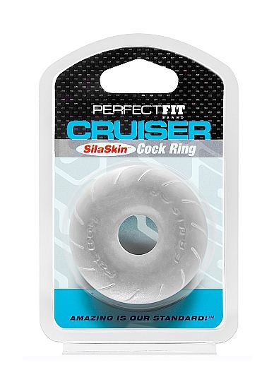 MARQUE PERFECT FIT - BAGUE CRUISER EN SILASKIN FAT BOY TRANSPARENT