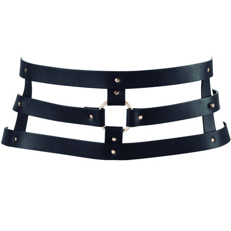 BIJOUX - INDISCRETS CEINTURE LABYRINTHE AVEC BRACELET NOIR