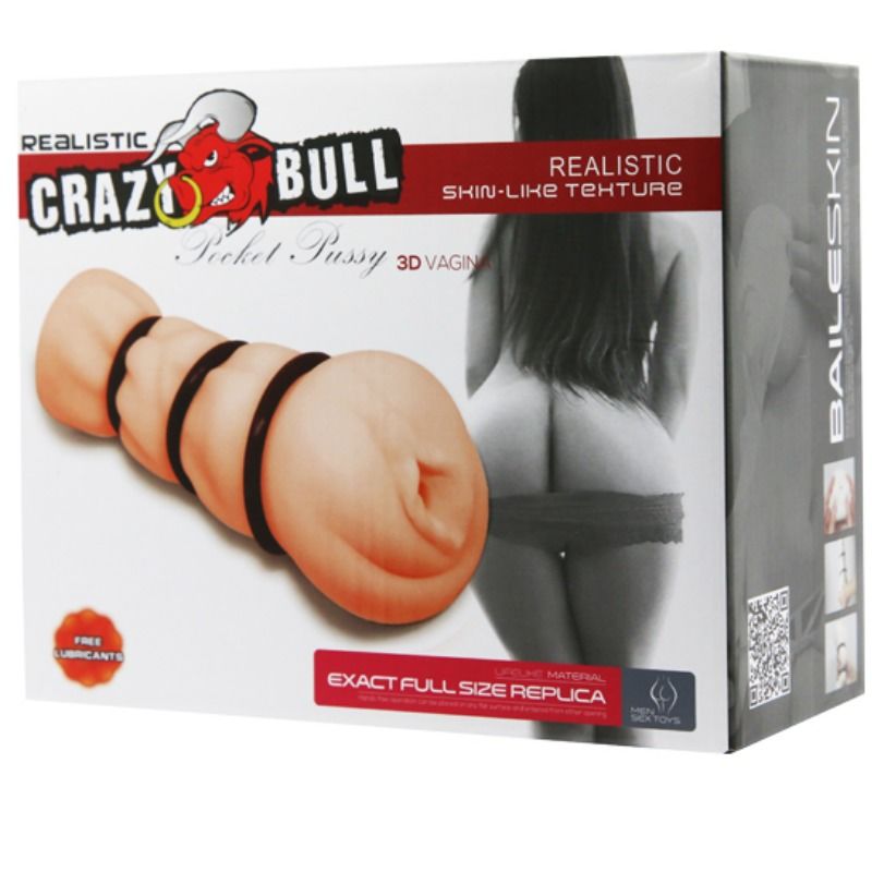 CRAZY BULL - MASTURBADOR VAGINA CON ANILLAS