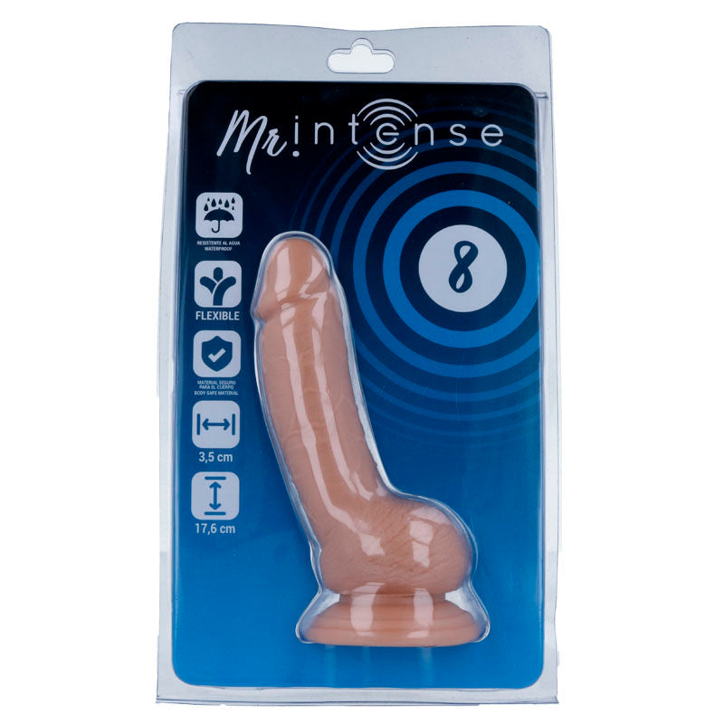 MR INTENSE - 8 PÉNIS RÉALISTE 17.6 CM -O- 3.5 CM