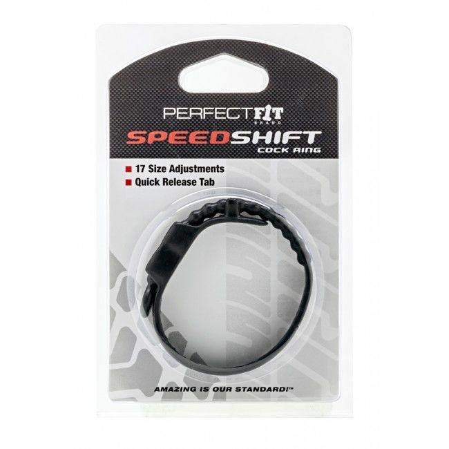 MARQUE PERFECT FIT - ANNEAU PÉNIEN SPEED SHIFT NOIR