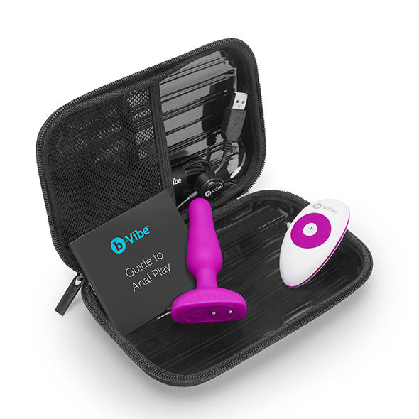 B-VIBE - NOVICE TÉLÉCOMMANDE PLUG ANAL FUCHSIA