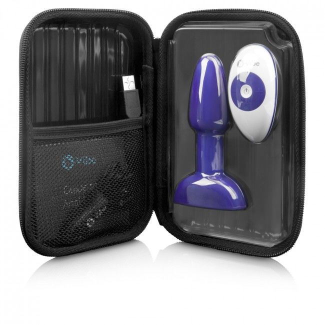 B-VIBE - RIMMING TÉLÉCOMMANDE PLUG ANAL PETITE LILAS