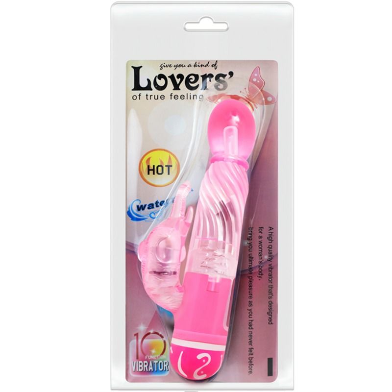 BAILE - VIBRATEUR MULTIVITESSES AVEC STIMULATEUR ROSE