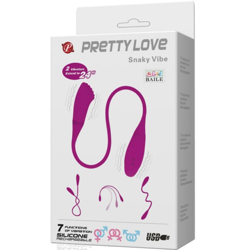 PRETTY LOVE - VIBRATEUR SMART SNAKY VIBE 2 MOTEURS