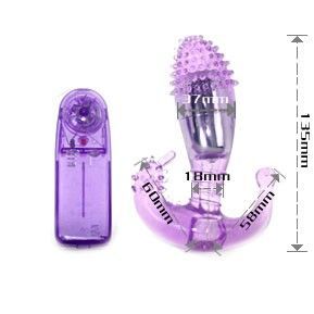 BAILE - STIMULATEUR VAGINAL ET ANAL LILAS AVEC VIBRATION