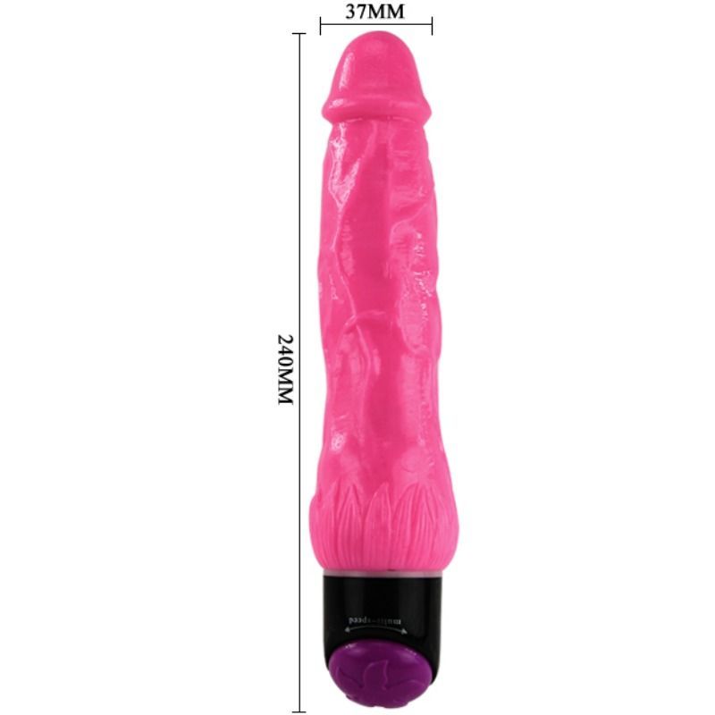 BAILE - VIBRATEUR RÉALISTE COLORÉ SEX LILAS 24 CM