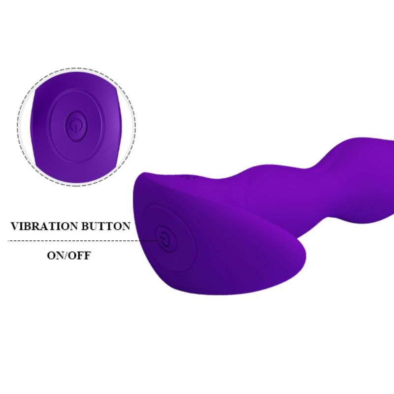 PRETTY LOVE - MASSAGER ANAL 12 MODES DE VIBRATION LILAS