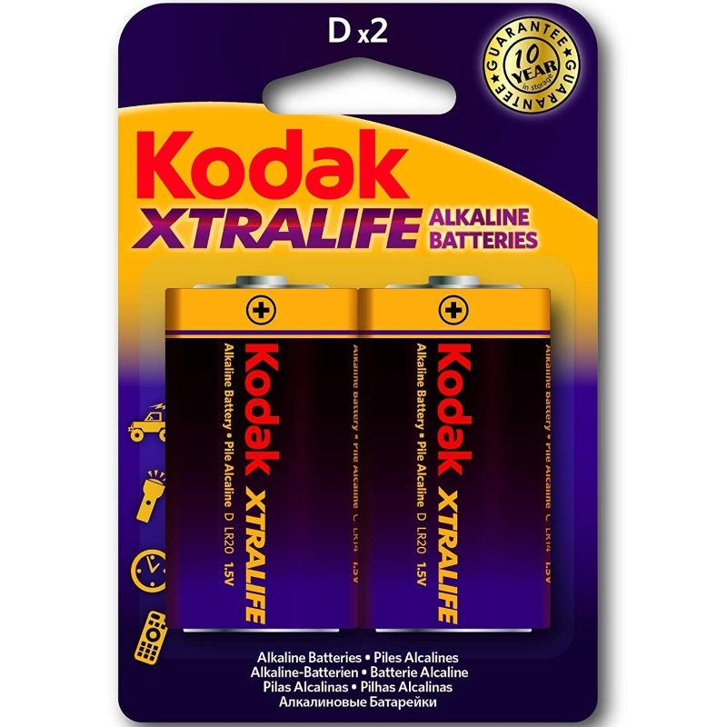 KODAK - PILES ALCALINES XTRALIFE LR20 D LR20 1,5V