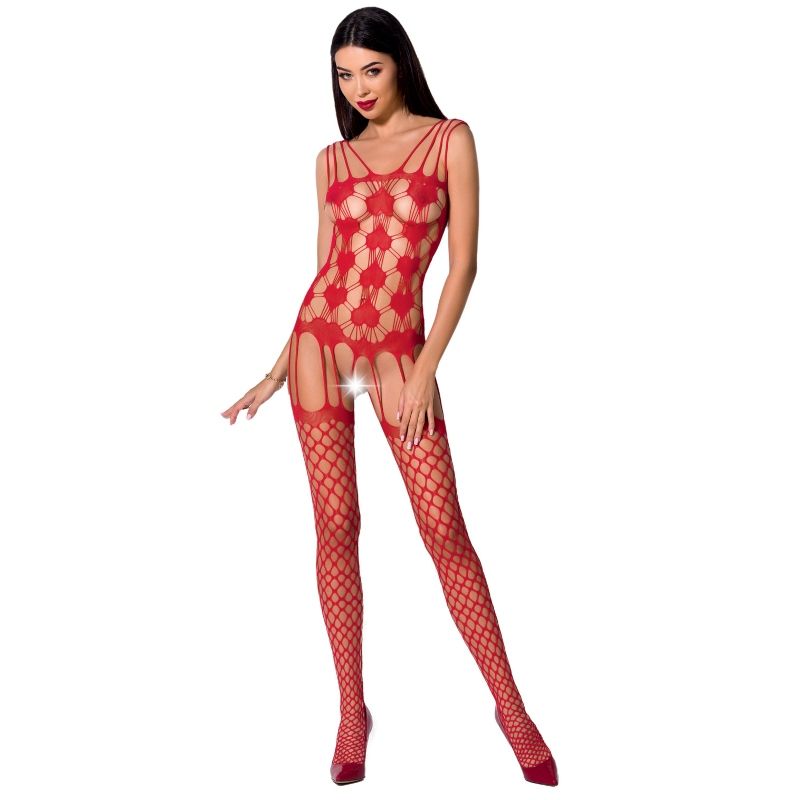 PASSION - FEMME BS067 BODYSTOCKING NOIR TAILLE UNIQUE