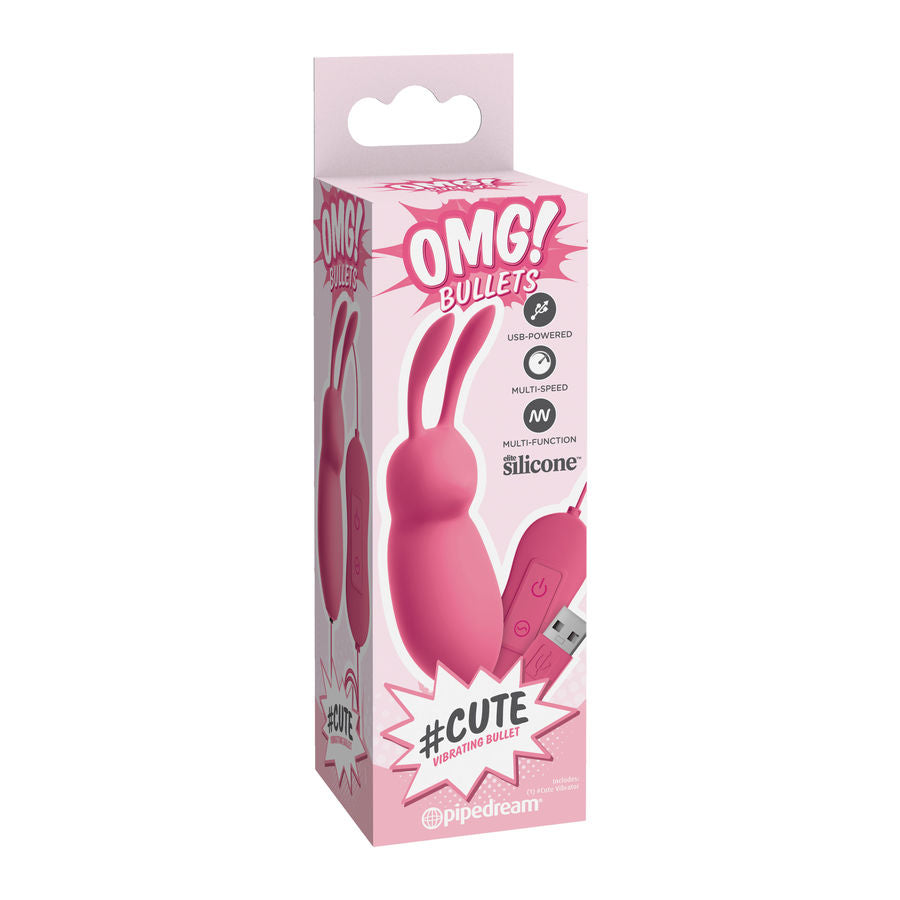 OMG - CUTE RABBIT PUISSANT VIBRATEUR ROSE USB