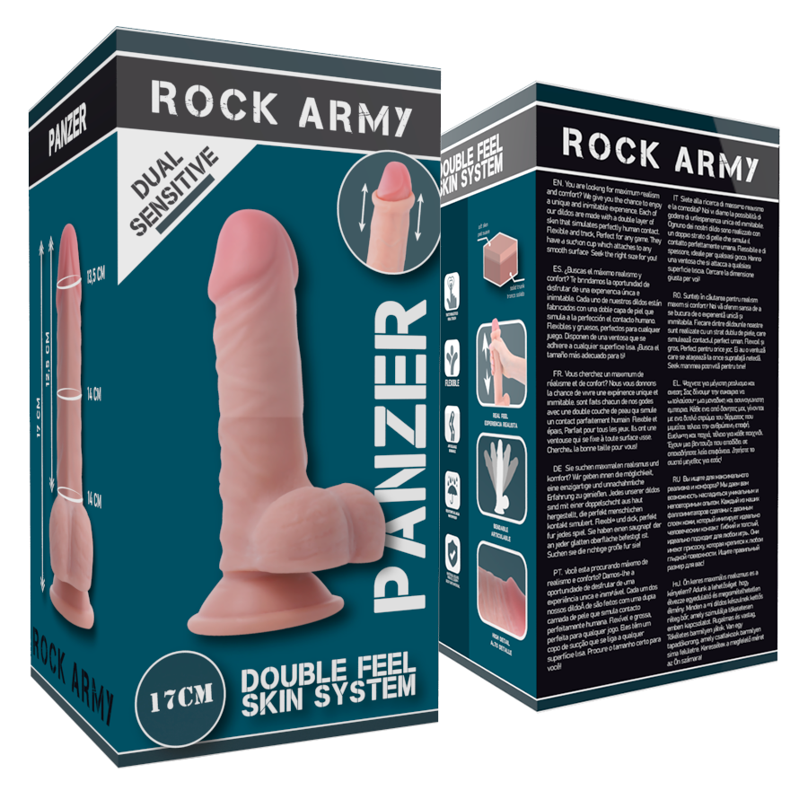 ROCKARMY - PANZER DOUBLE DENSITÉ 17 CM -O- 4.46 CM