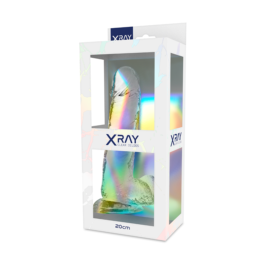 X RAY - MORSURE TRANSPARENTE AVEC BOULES 20 CM -O- 4,5 CM