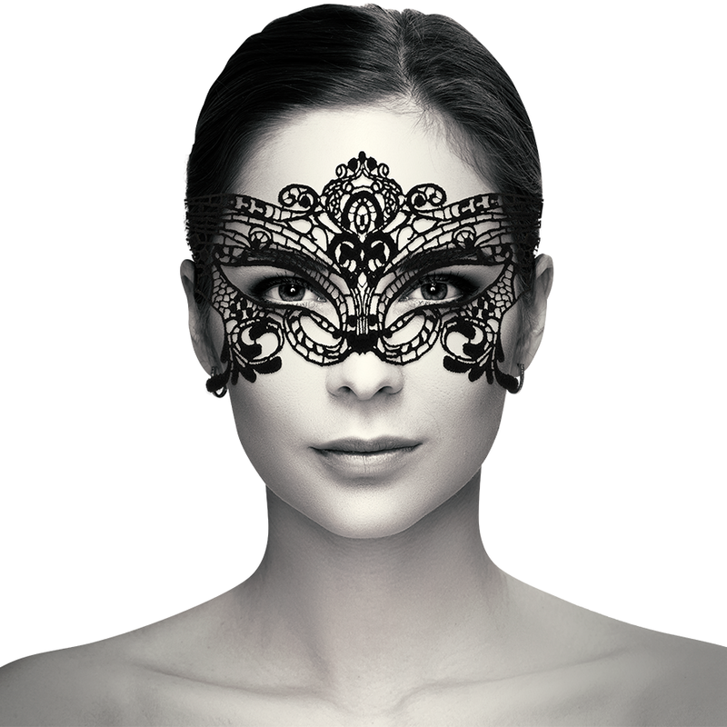 COQUETTE CHIC DESIRE - MASQUE LARGE EN DENTELLE NOIRE