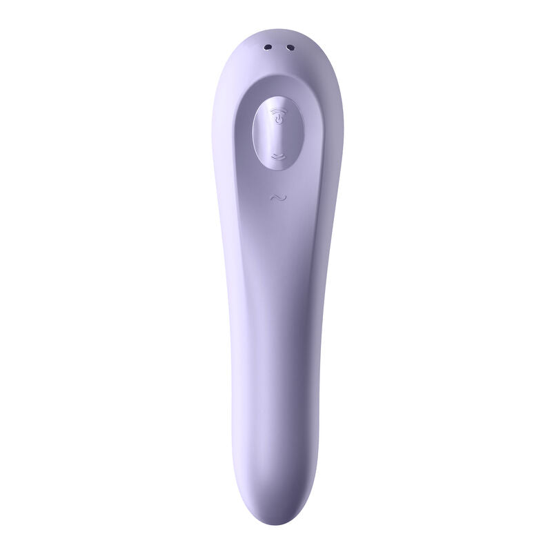 SATISFYER - VIBRATEUR DOUBLE PLAISIR AIR PULSE MAUVE