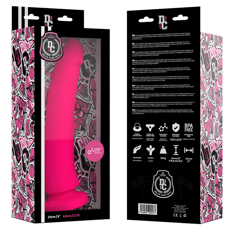 DELTA CLUB - JOUETS GODE MÉDICAL ROSE EN SILICONE 23 CM -O- 4.5 CM