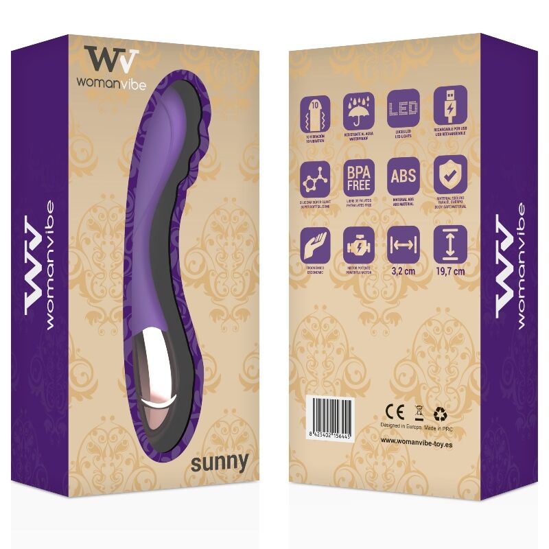 WOMANVIBE - VIBRATEUR RECHARGEABLE EN SILICONE SUNNY