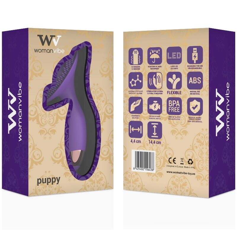 WOMANVIBE - STIMULATEUR POUR CHIOT SILICONE RECHARGEABLE