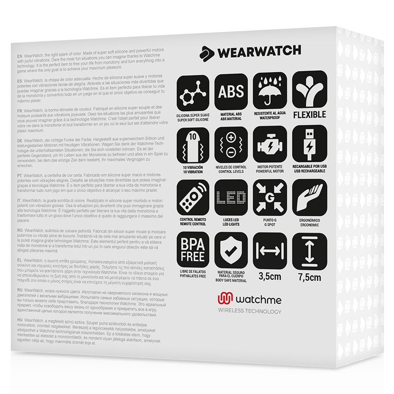 WEARWATCH - TÉLÉCOMMANDE EGG TECHNOLOGIE WATCHME EAU DE MER / NEIGE