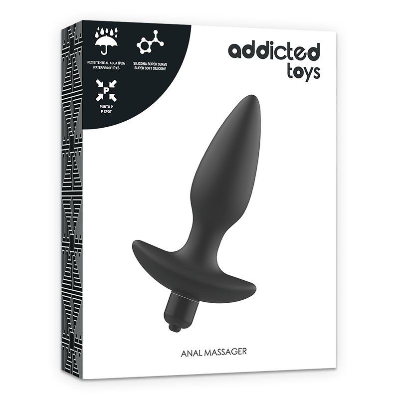 ADDICTED TOYS - MASSEUR PLUG ANAL AVEC VIBRATION NOIR